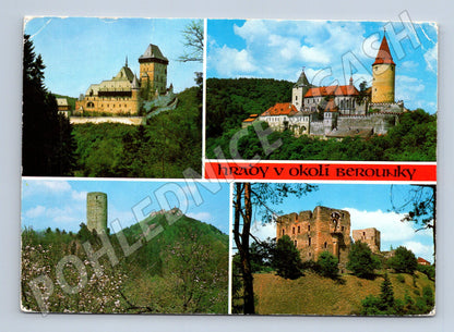 Pohlednice Hrady Berounky – Karlštejn, Křivoklát, Točník (M15161)