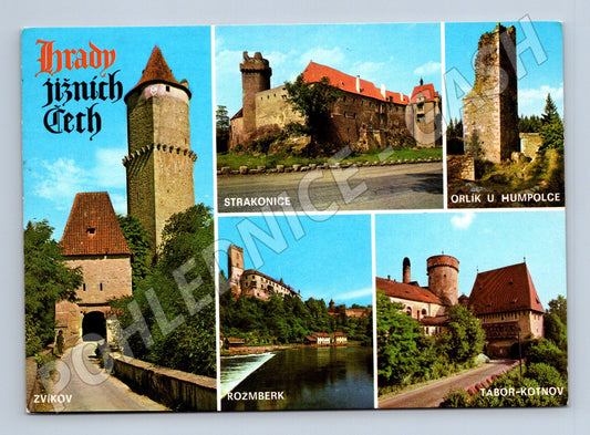 Pohlednice Hrady jižních Čech – Zvíkov, Orlík, Rožmberk (M15167)