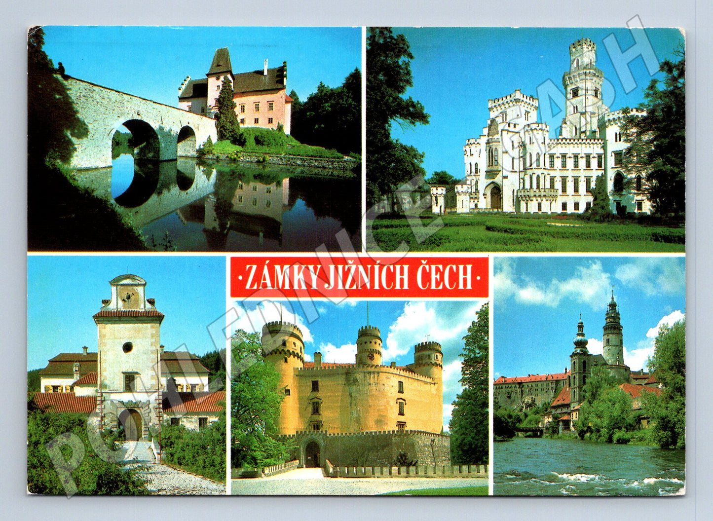 Pohlednice Zámky jižních Čech – Hluboká, Orlík, Krumlov (M15170)