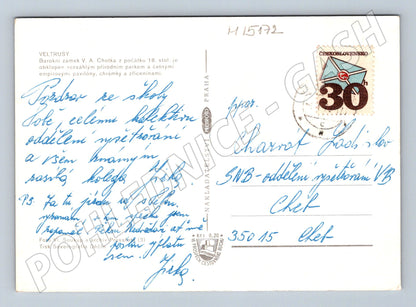 Pohlednice Veltrusy – zámek a interiéry (M15172)