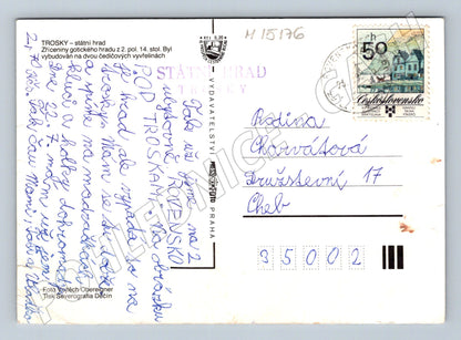 Pohlednice Hrad Trosky – Český ráj 1970 (M15176)