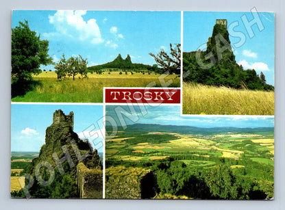 Pohlednice Hrad Trosky – se známkou (M15177)