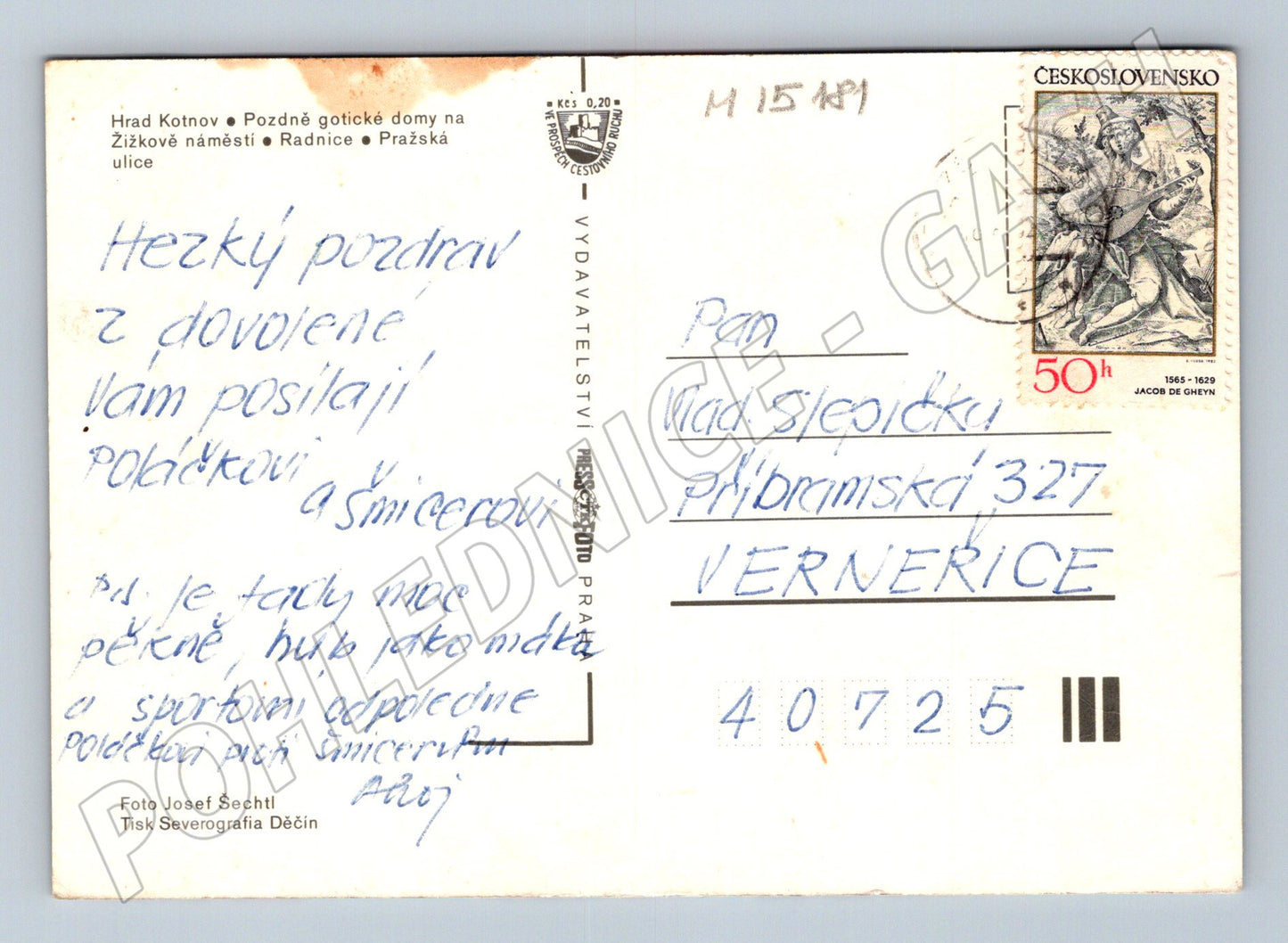 Pohlednice Tábor – hrad Kotnov 1981 (M15181)