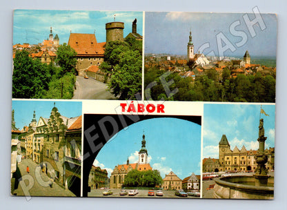 Pohlednice Tábor – koláž historických památek (M15182)