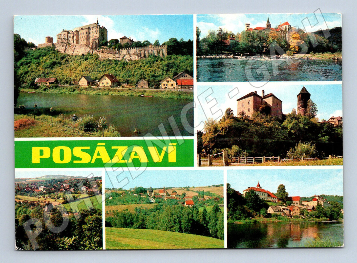 Pohlednice Posázaví – hrady a zámky (M15183)
