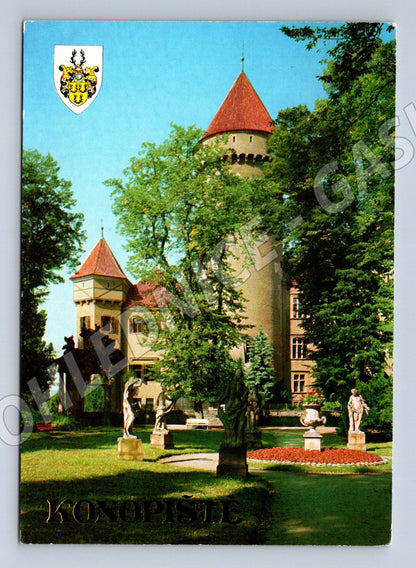 Pohlednice Konopiště – východní průčelí zámku (M15184)