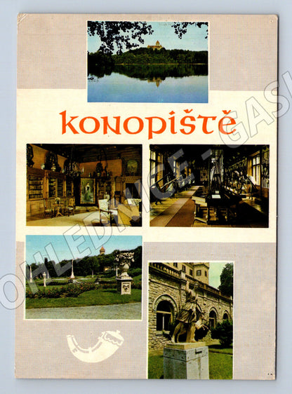 Pohlednice Konopiště – více pohledů 1976 (M15185)