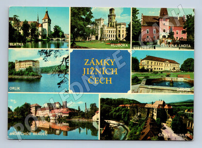 Pohlednice Zámky jižních Čech – Hluboká, Orlík (M15186)
