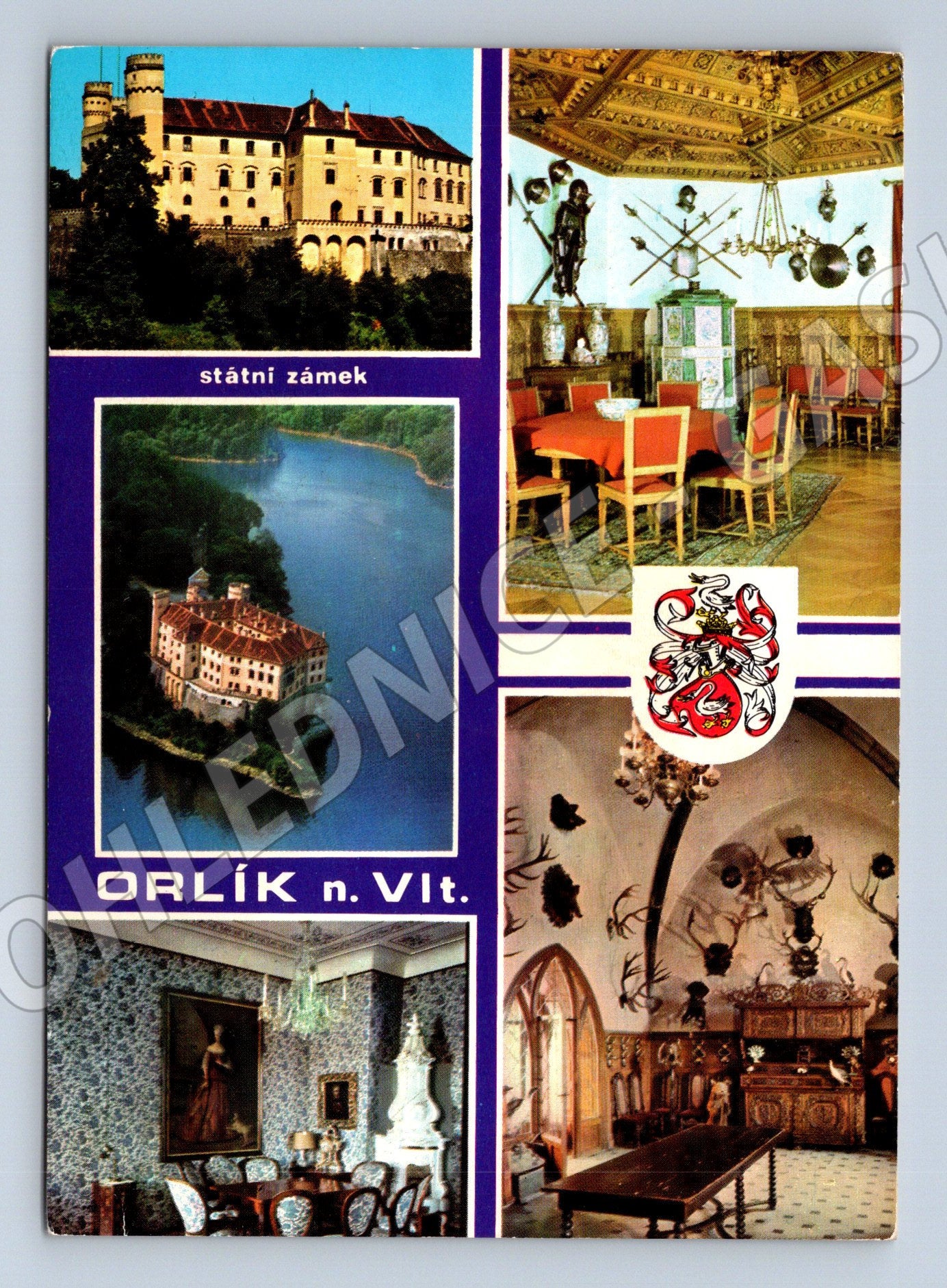 Pohlednice Orlík nad Vltavou – státní zámek (M15192)