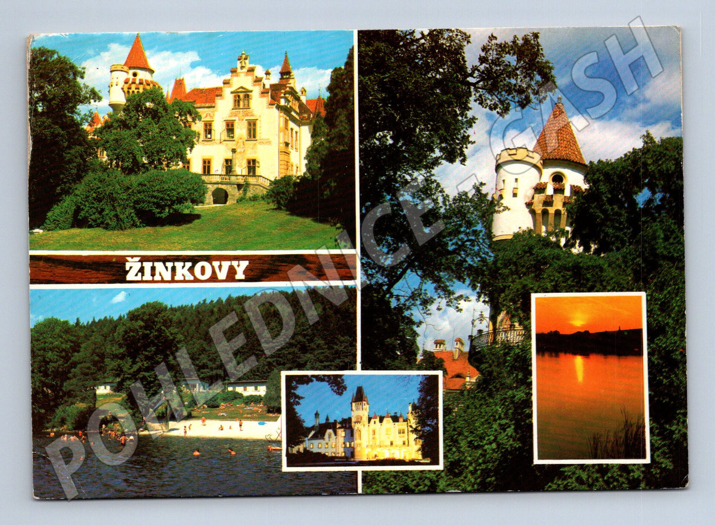 Pohlednice Žinkovy – zámek a okolí (M15196)