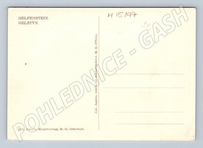 Pohlednice Hrad Helfštýn – malovaný motiv (M15197)