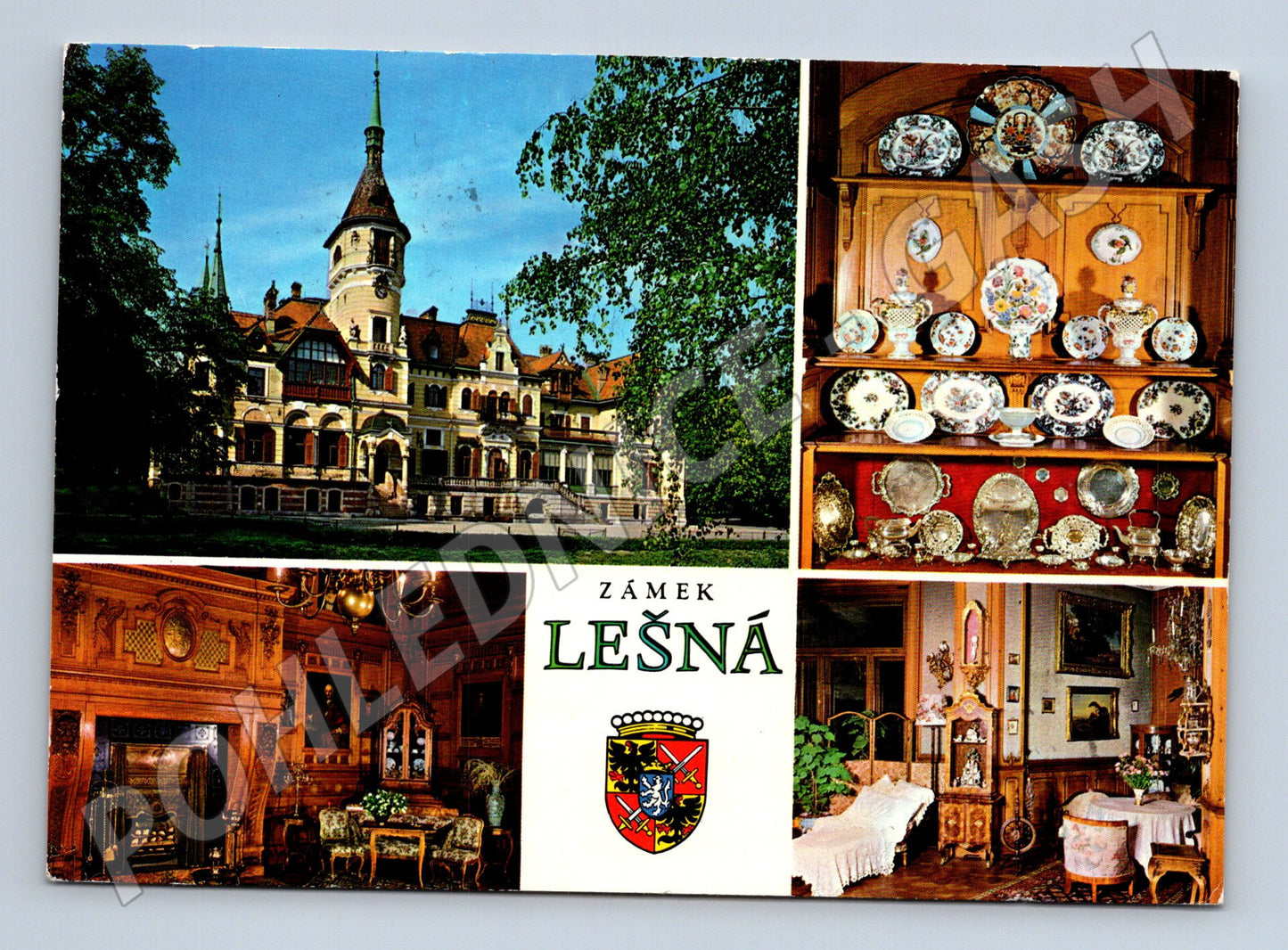 Pohlednice Zámek Lešná u Zlína 1985 (M15205)