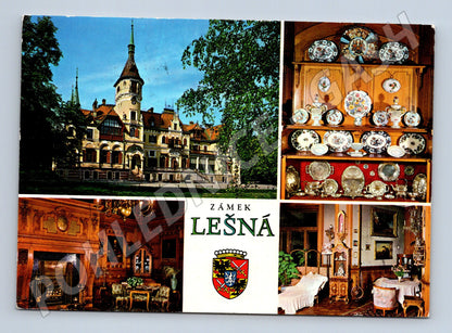 Pohlednice Zámek Lešná u Zlína 1985 (M15205)