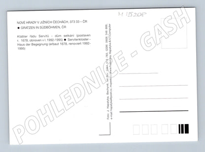 Pohlednice Nové Hrady – klášter Servitů (M15208)