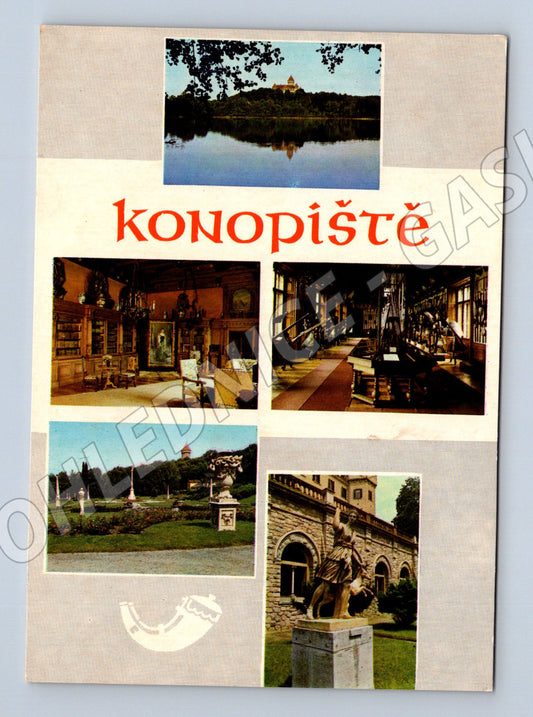 Pohlednice Konopiště – zámek, koláž (M15212)