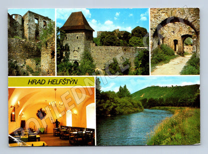 Pohlednice Hrad Helfštýn – koláž 1981 (M15213)