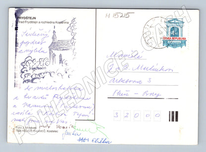 Pohlednice Frýdštejn – hrad a rozhledna Kopanina (M15215)