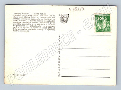 Pohlednice Vranov nad Dyjí – státní zámek (M15217)