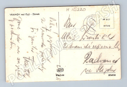 Pohlednice Vranov nad Dyjí – historický zámek (M15220)