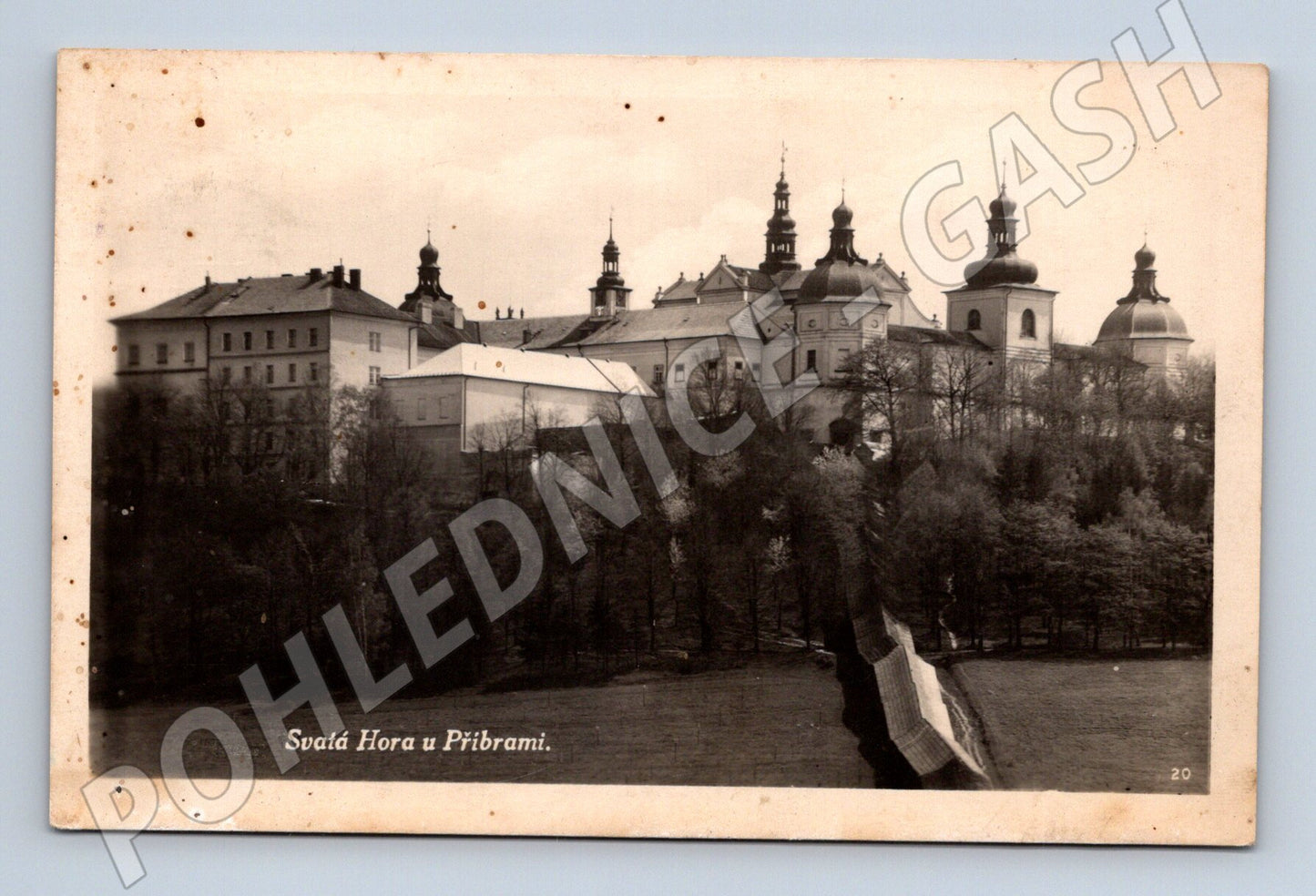 Pohlednice Svatá Hora u Příbrami – protektorát (M15222)