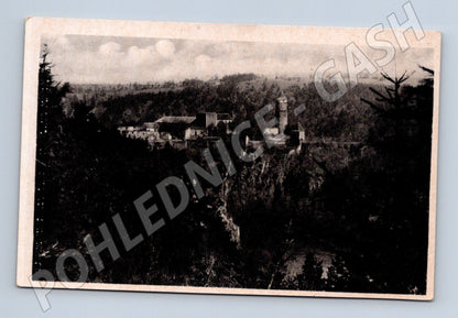 Pohlednice Hrad Zvíkov – černobílá historická (M15228)