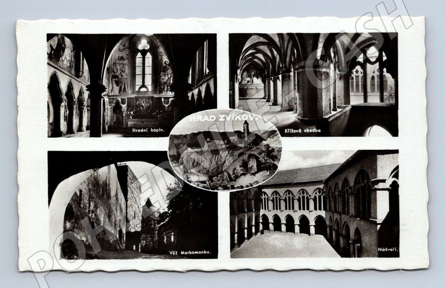 Pohlednice Hrad Zvíkov – interiéry a nádvoří (M15237)