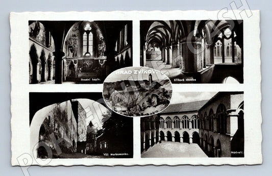 Pohlednice Hrad Zvíkov – interiéry a nádvoří (M15237)
