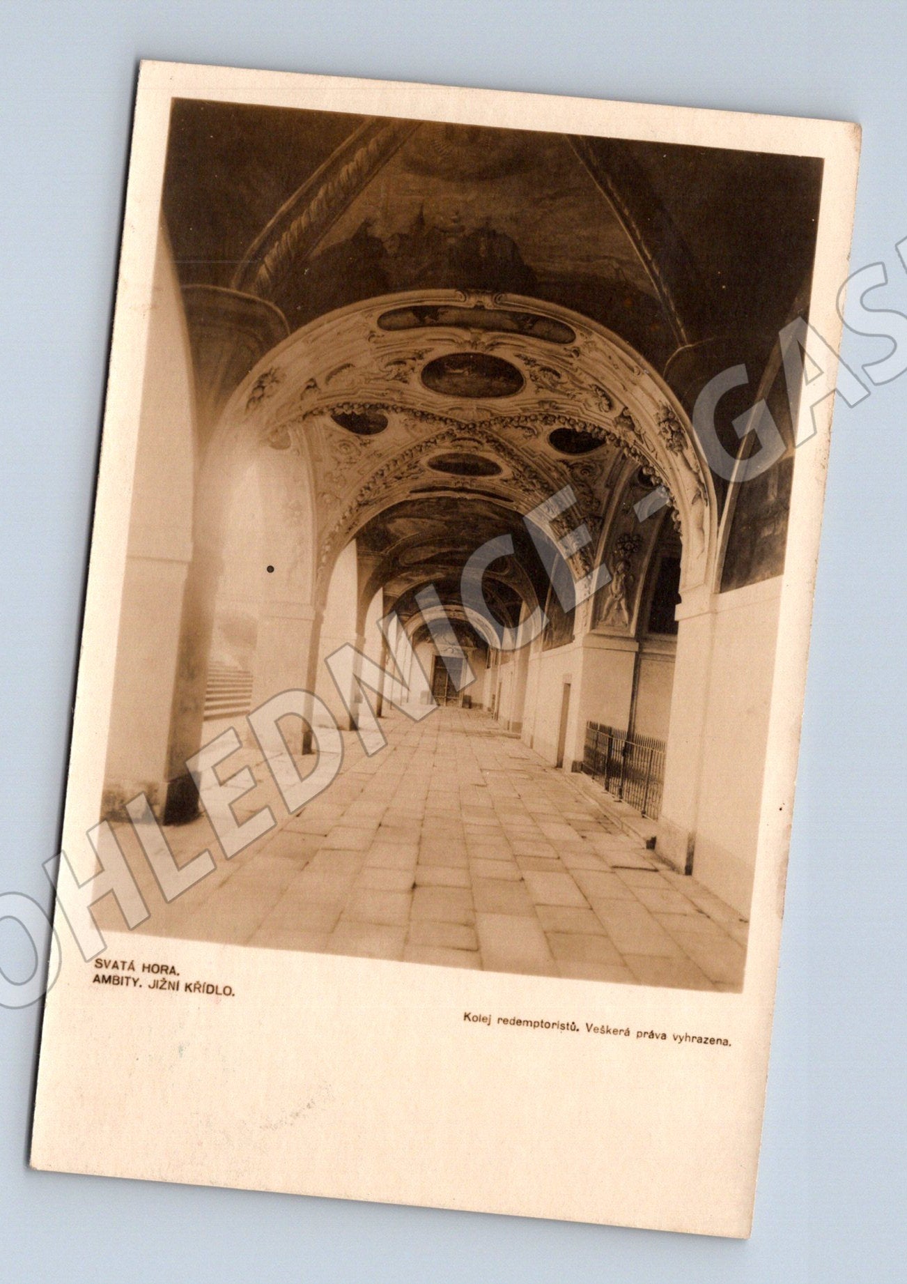 Pohlednice Svatá Hora u Příbrami – jižní ambit 1931 (M15242)