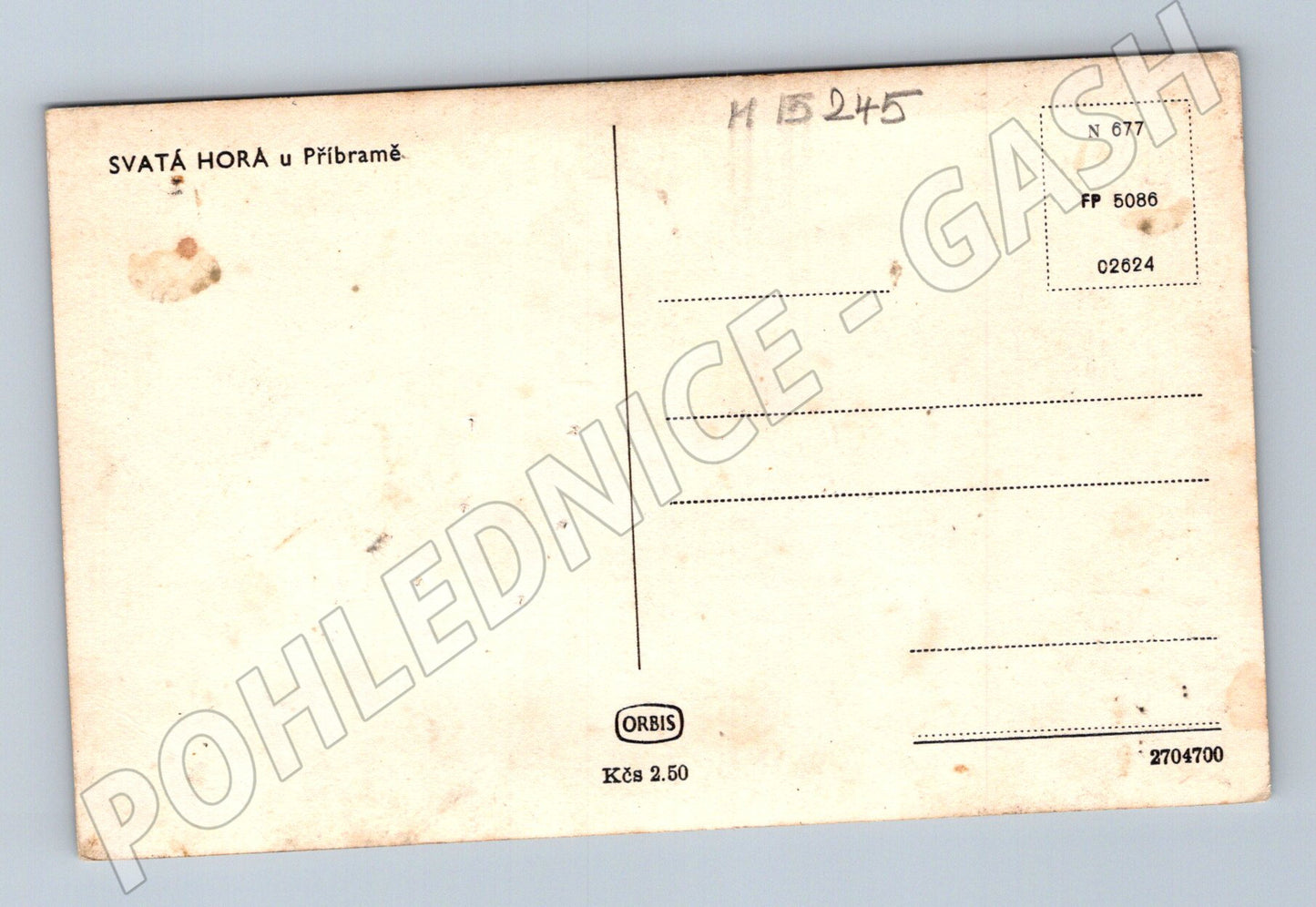 Pohlednice Svatá Hora u Příbrami – Orbis (M15245)