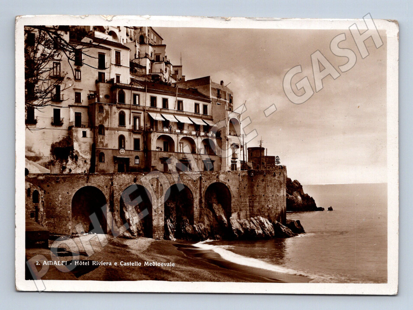 Pohlednice Amalfi – Hôtel Riviera a hrad (M15267)