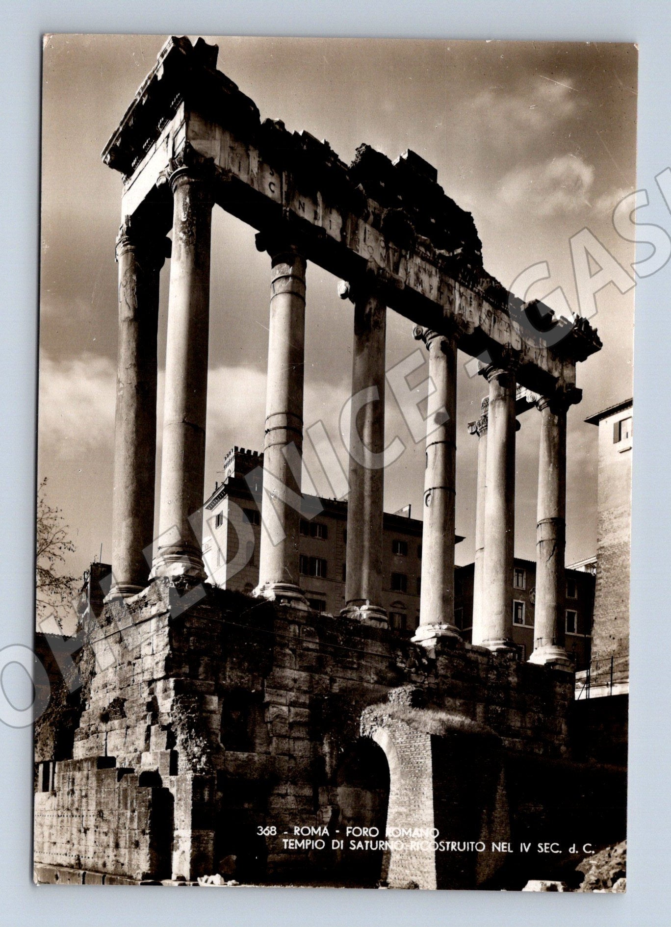 Pohlednice Řím – chrám Saturna, Forum Romanum (M15280)