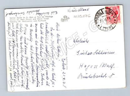 Pohlednice Benátky – bazilika sv. Marka 1955 (M15296)