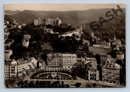 Pohlednice Karlovy Vary Leninovo náměstí do 1950 (M153)