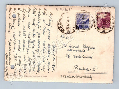 Pohlednice Bari – panorama města 1952 (M15301)