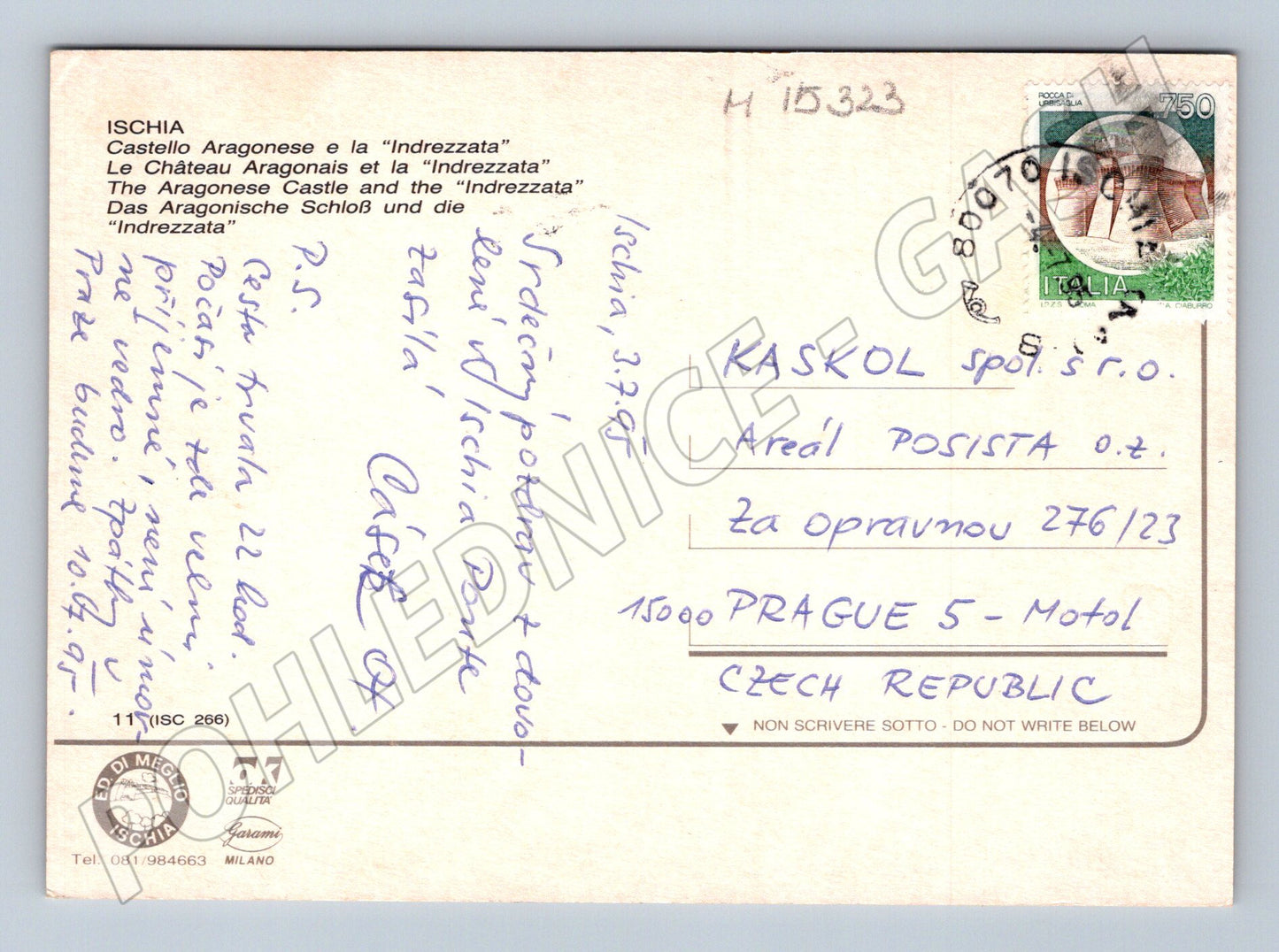 Pohlednice Ischia – Aragonský hrad (M15323)