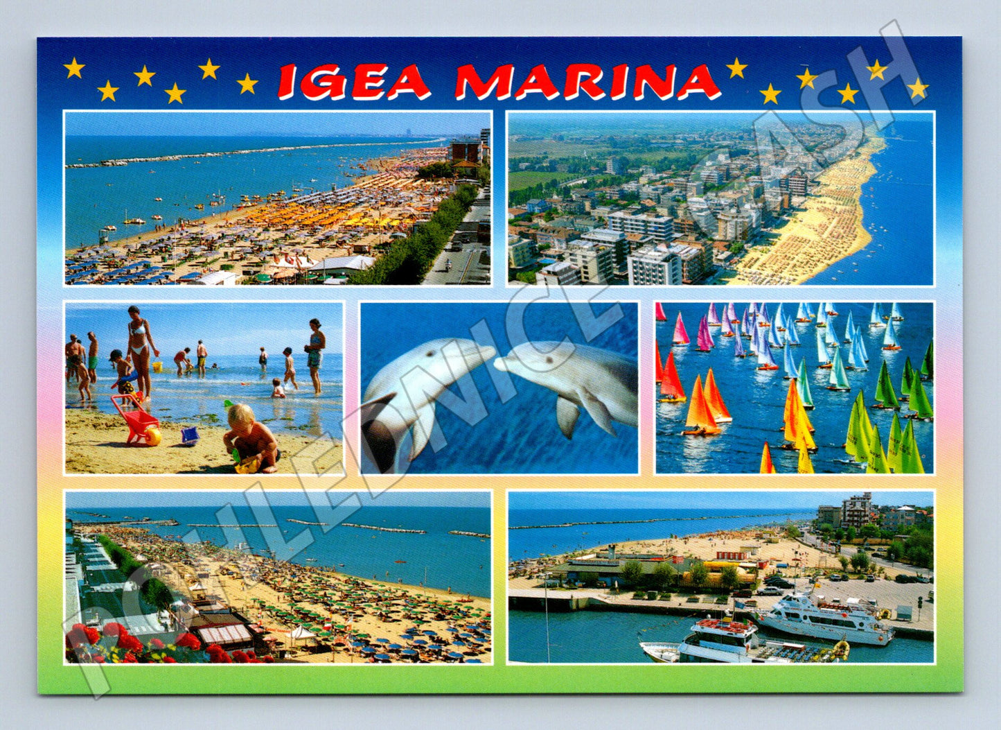 Pohlednice Igea Marina – pláže a přístav (M15343)
