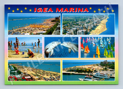 Pohlednice Igea Marina – pláže a přístav (M15343)