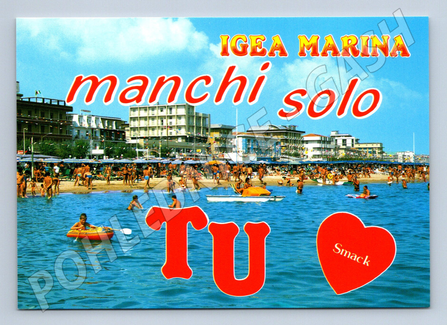 Pohlednice Igea Marina – barevná plážová scéna (M15345)