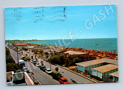 Pohlednice Tarquinia Lido – pláž a auta 1988 (M15346)