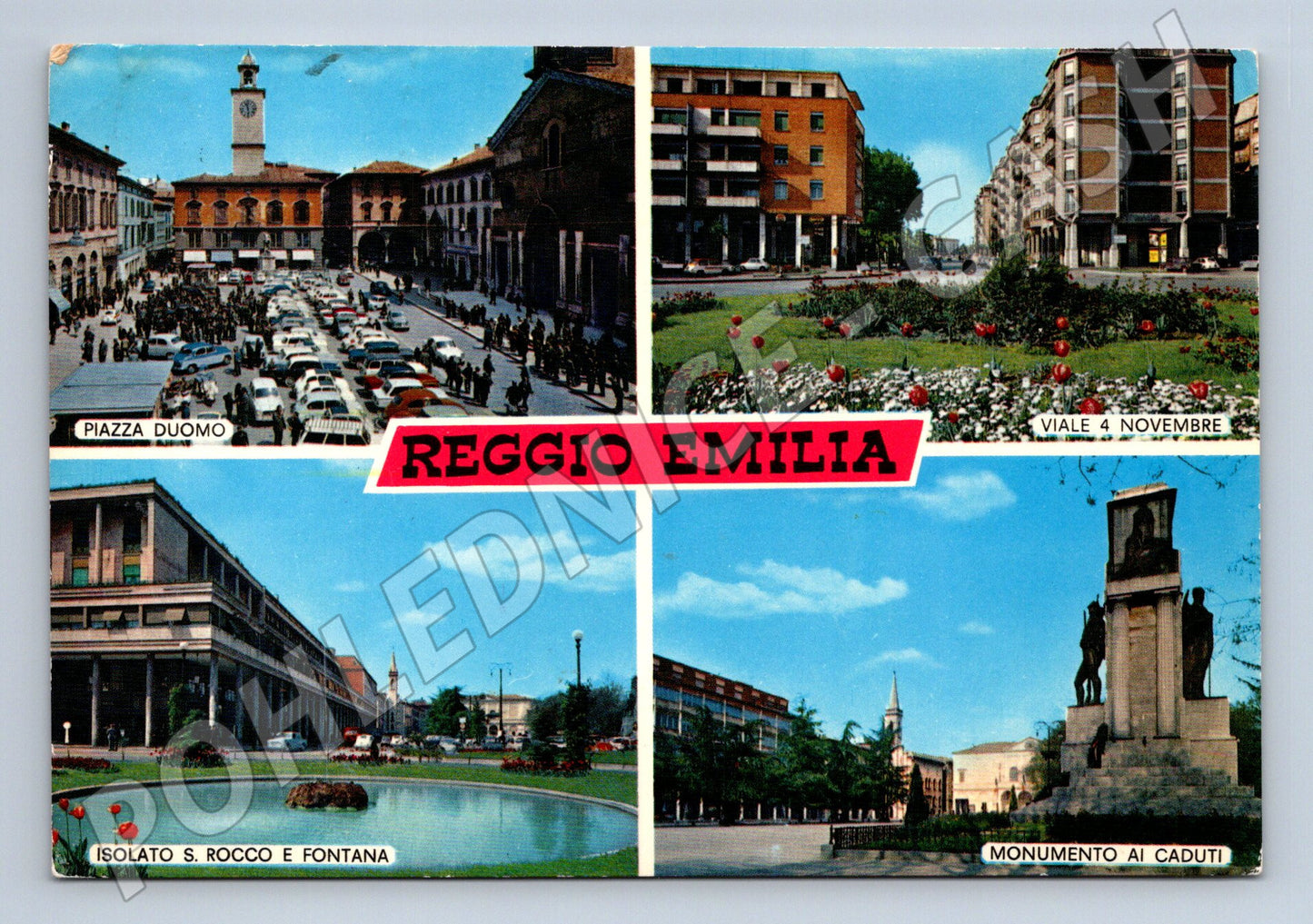 Pohlednice Reggio Emilia – více pohledů, známka (M15351)