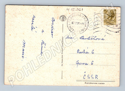 Pohlednice Řím – památky, zaslaná 1971 (M15361)