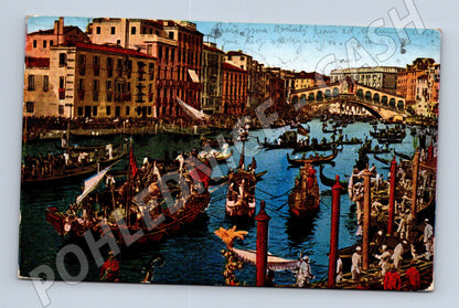 Pohlednice Benátky – Canal Grande, průvod 1925 (M15373)