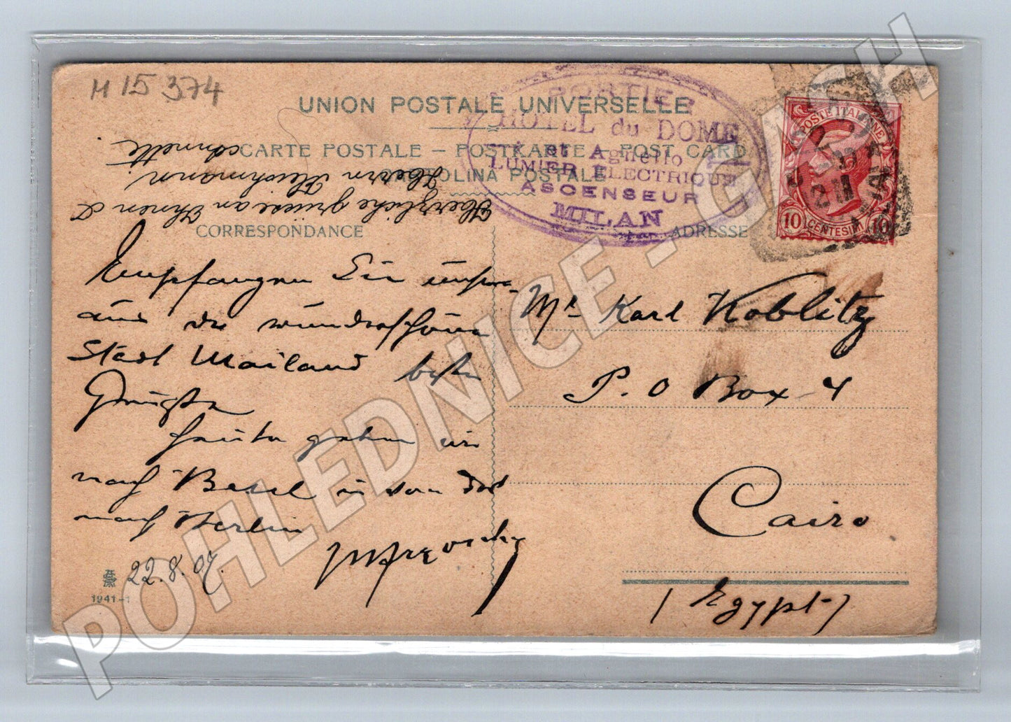 Pohlednice Milano – Duomo 1907 (M15374)
