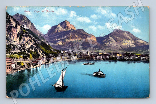 Pohlednice Riva Lago di Garda – historická 1910 (M15395)