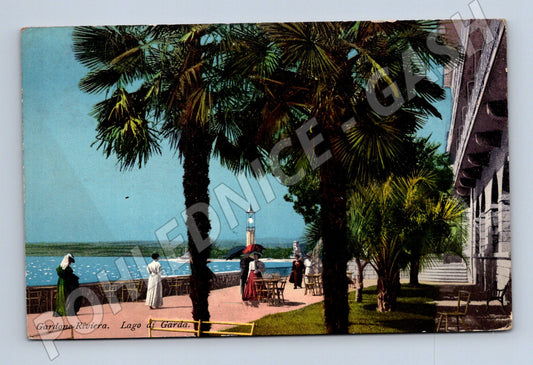 Pohlednice Gardone Riviera – kolorovaná 1909 (M15397)
