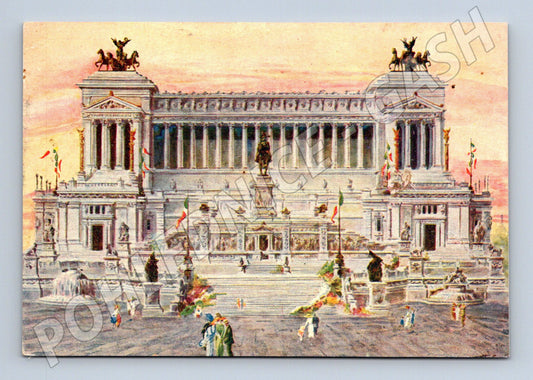Pohlednice Řím – Vittorio Emanuele II., 1924 (M15403)
