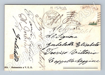 Pohlednice Řím – Vittorio Emanuele II., 1924 (M15403)