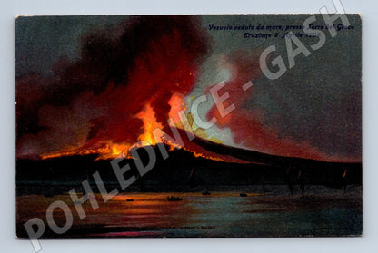 Pohlednice Vesuv – erupce 1906, Torre del Greco (M15413)