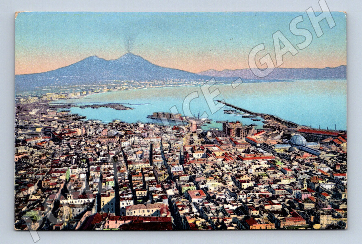 Pohlednice Neapol – panorama ze San Martino, Vesuv (M15414)