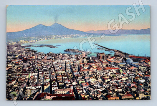 Pohlednice Neapol – panorama ze San Martino, Vesuv (M15414)